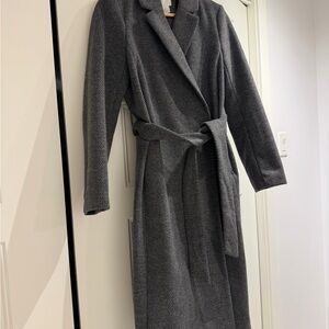 H&M Charcoal Textured Coat